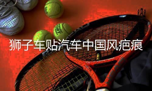 狮子车贴汽车中国风疤痕划痕遮挡个性创意装饰摩托电动车舞狮贴纸下载