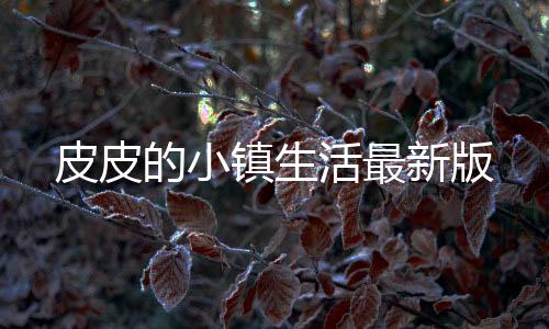 皮皮的小镇生活最新版下载