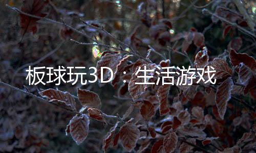 板球玩3D：生活游戏下载